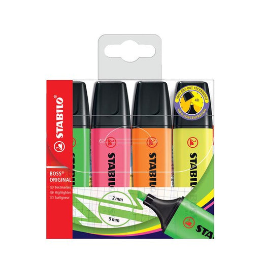 Stabilo Boss Highlighter Assorted Wallet 4