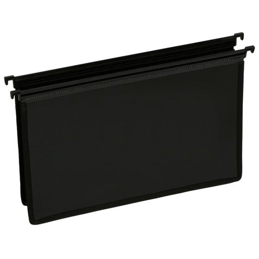 Marbig PP Suspension File Foolscap Extra Capacity Black PACK5