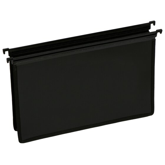Marbig PP Suspension File Foolscap Extra Capacity Black PACK5