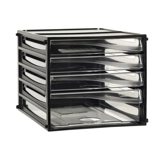 Esselte Desktop Filing Drawers A4 4D Black