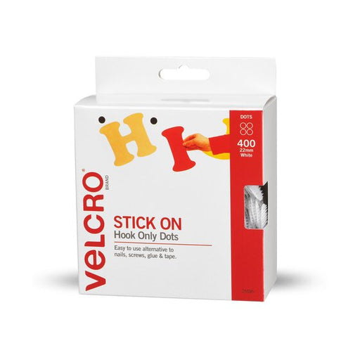 Velcro Spots Hook 22MM (400 Spots) White