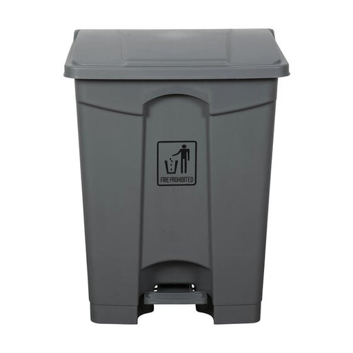 Cleanlink Rubbish Bin with Pedal Lid 68L Grey