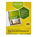 Marbig Sheet Protectors Medium Weight A4 Black Strip 100BOX