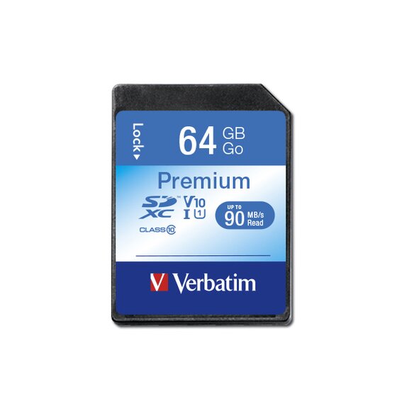 Verbatim Sdxc Card 64GB Class 10 Uhs-i