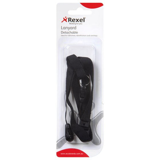 Rexel Id USB Lanyard Black