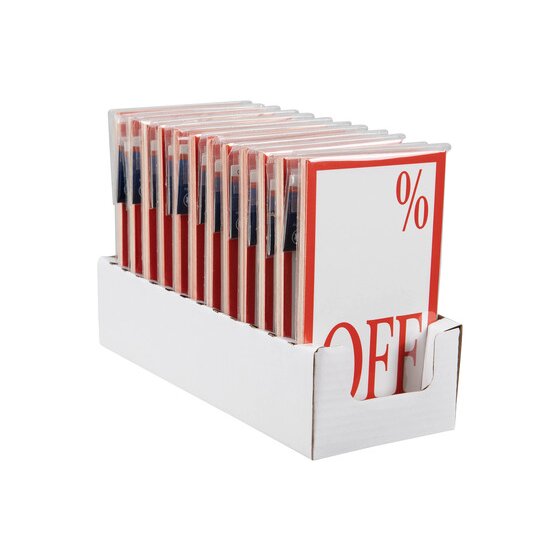 Quikstik Display Tickets % Off Pack 10