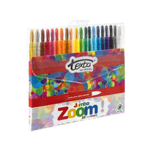 Texta Zoom Jumbo Crayon Pack 20