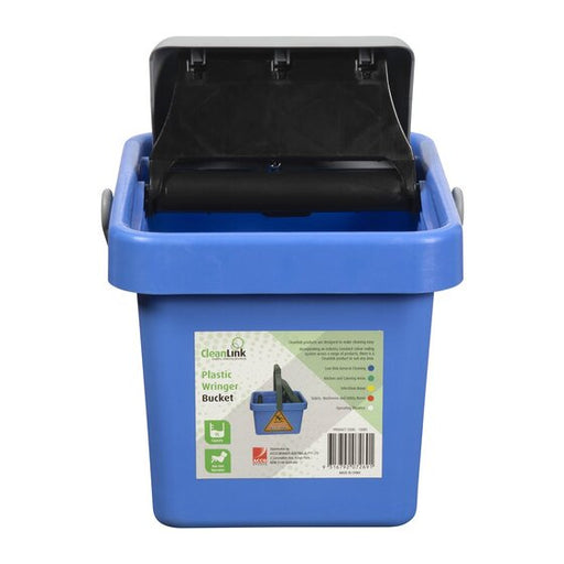 Cleanlink Bucket Plastic Wringer 9L Blue