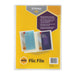 Marbig Flic File 10 Pocket Insert Cover Clear