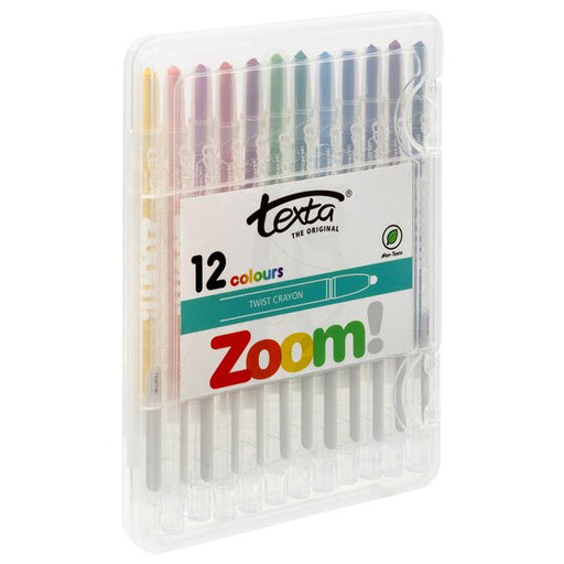 Texta Zoom Crayon Hard Case Pack 12