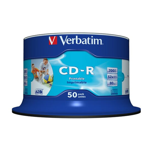 Verbatim Cd-r 80M White Printable Pack of 50 25X
