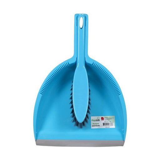 Cleanlink Dustpan and Brush Blue