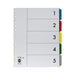 Marbig Indices & Dividers 5 Tab PP A4 Extra Wide