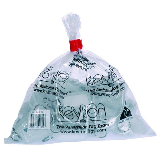 Kevron ID5 Keytags Clear Bag 50