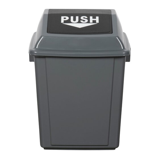 Cleanlink Rubbish Bin with Bullet Lid 25L Grey
