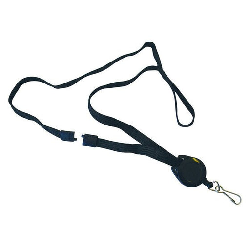 Kevron ID1021 Badge Reel with Lanyard Black Pack 10