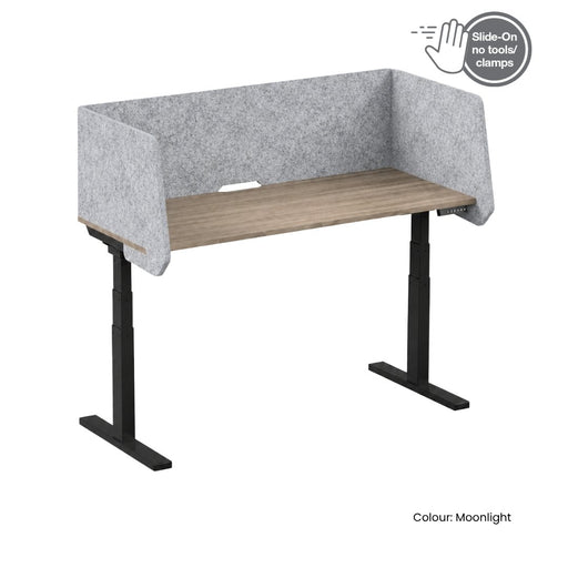 SANA Serenity Desk Screen 24mm Sit-Stand Slider Surround 1500 x 750 x 500mm