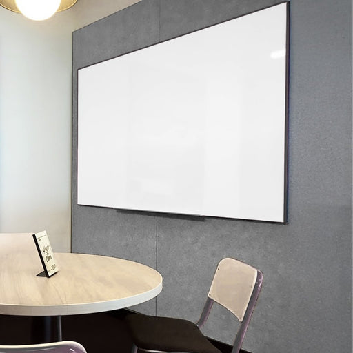 Visionchart LX8 EDGE EverWrite Porcelain Whiteboard 1200 x 1200mm Slim Edge Frame White