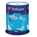 Verbatim Cd-r 80 Minute 52X 700MB 100 Pack