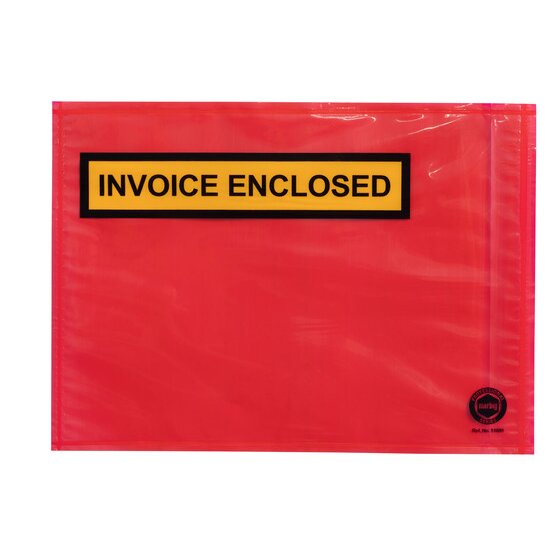 Marbig Professional Packaging Envelope Inv Encl 230X165MM Red BX500