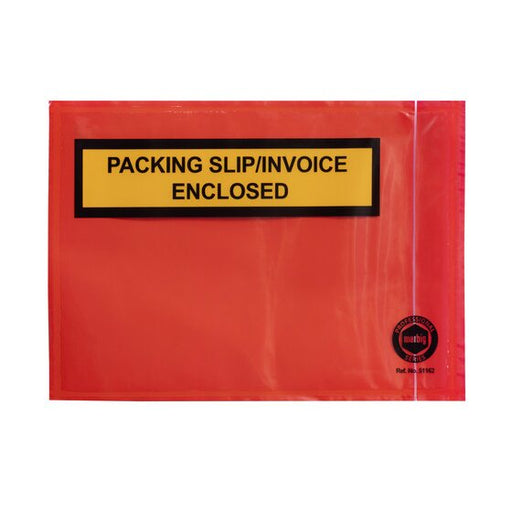 Marbig Professional Packaging Envelope Pack SLIP/ Invoice 165X115MM Rd BX1000