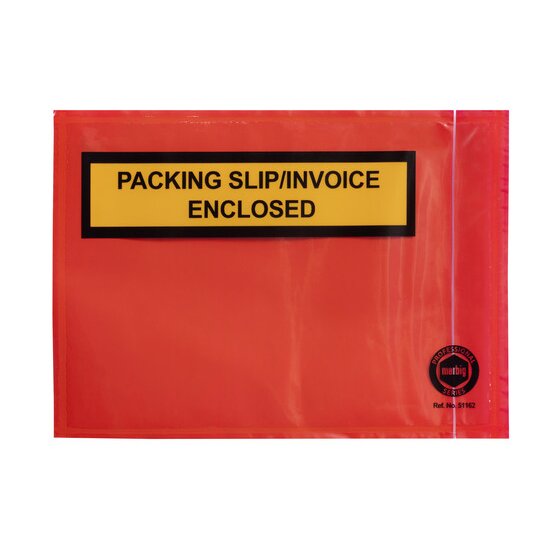 Marbig Professional Packaging Envelope Pack SLIP/ Invoice 165X115MM Rd BX1000