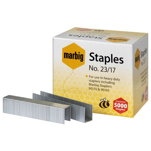 Marbig Staples 23/17MM Box 5000 H/DUTY