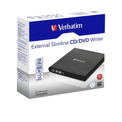 Verbatim External Slimline Mobile CD/DV Black