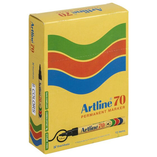 Artline 70 Permanent Marker 1.5MM Bullet Nib Assorted