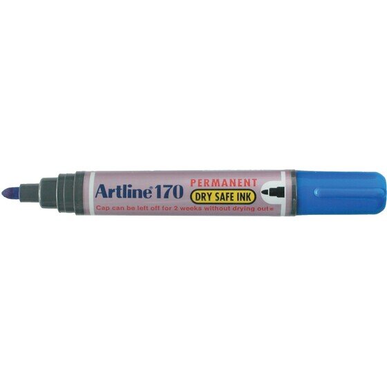 Artline 170 Permanent Marker 2MM Bullet Nib Blue