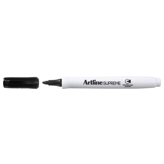 Artline Supreme Whiteboard Marker Black Antimicrobial