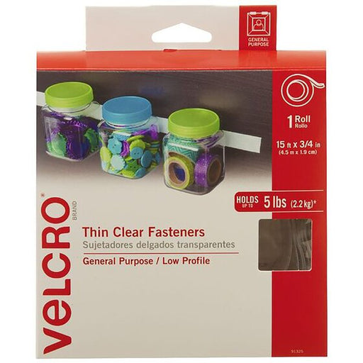 Velcro Fastener Tape 19MMX4.5M Clr