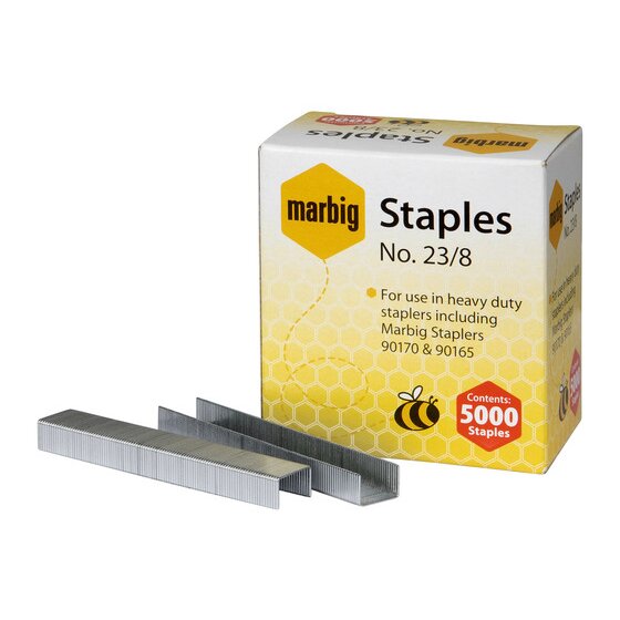 Marbig Staples 23/8MM Box 5000 H/DUTY