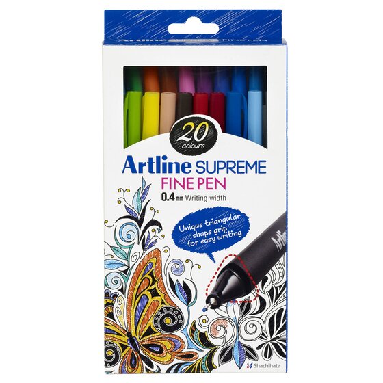 Artline Supreme Fineliner Pen Assorted