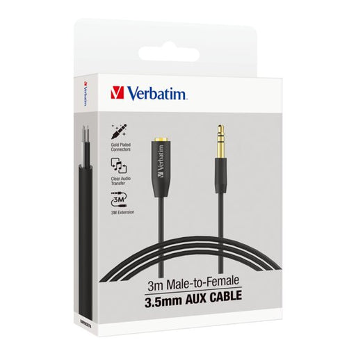 Verbatim 3.5MM Aux Audio Cable 3 Metre