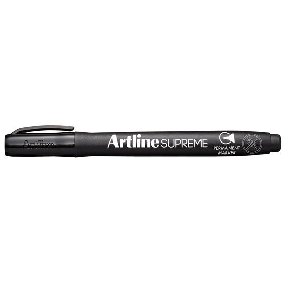Artline Supreme Permanent Marker Black Antimicrobial