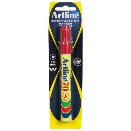 Artline 70 Permanent Marker 1.5MM Bullet Nib Red Hs
