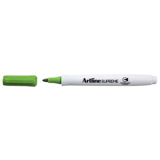 Artline Supreme Whiteboard Marker Lime Green Antimicrobial