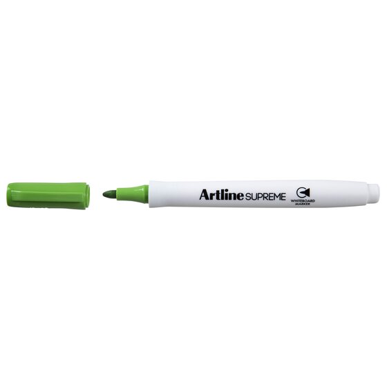 Artline Supreme Whiteboard Marker Lime Green Antimicrobial