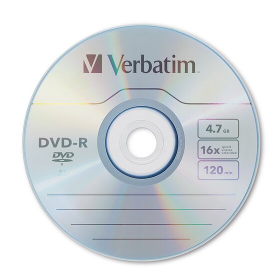 Verbatim DVD Spindle 4.7GB Dvd-r Pack of 50 16X