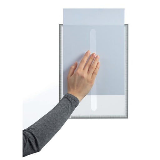 Durable Duraframe Info Frame Static Cling A4 Grey PACK5