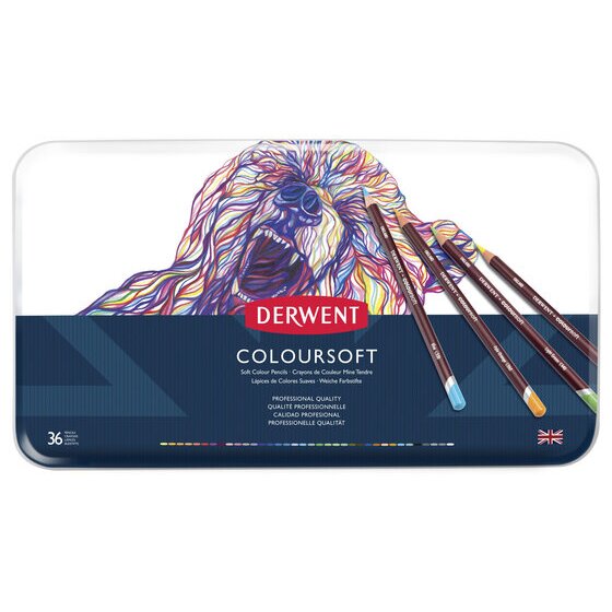 Derwent Coloursoft Pencil Tin 36