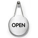 Durable Pictogram OPEN/CLOSED Reversible 130MM Silver PACK1