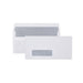 Cumberland Self Seal Window Secretive Envelope 80GSM Dl 110X220MM White BOX500