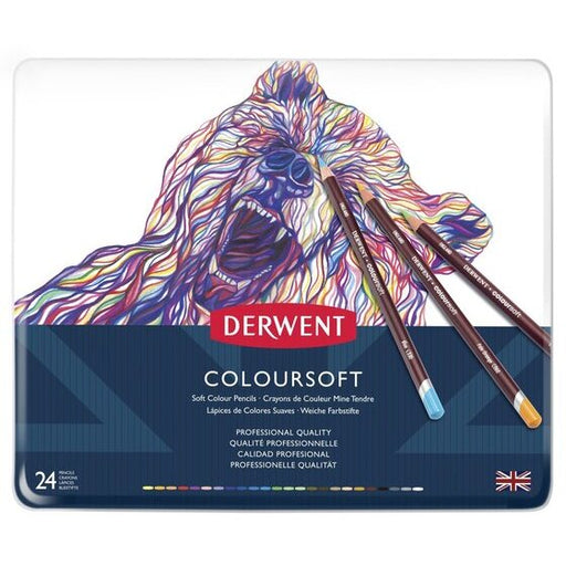 Derwent Coloursoft Pencil Tin 24