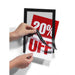 Durable Duraframe Self-adhesive Sign Holder A5 Black PACK2