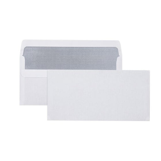 Cumberland Self Seal Secretive Envelope 80GSM Dl 110X220MM White BOX500