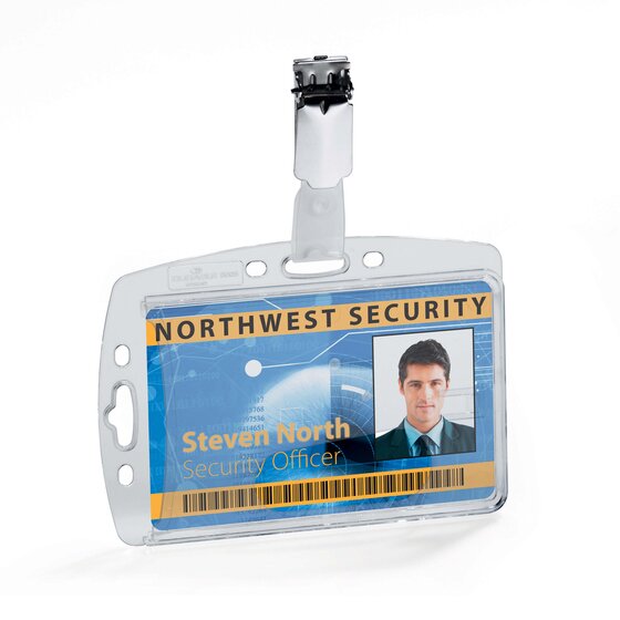 Durable Security Pass Holder with Clip BOX25