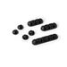 Durable Cavoline Self-adh Cable Clips Mixed, Graphite PACK7