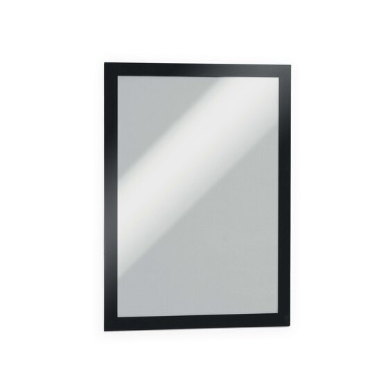 Durable Duraframe Self-adhesive Sign Holder A4 Black PACK2